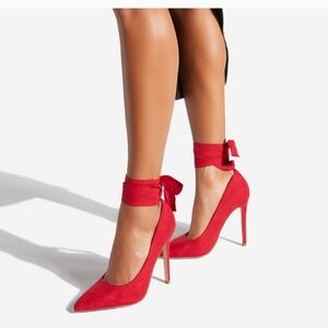 Shoe Dazzle Shoes | Brand New Wilda Wraparound Lace Pump Size 7 Red